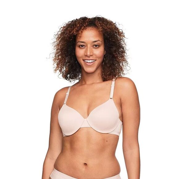 Warners 01563 Cushioned Underwire Full Coverage T-Shirt Bra  36C NWT  Rosewater - Picture 1 of 10